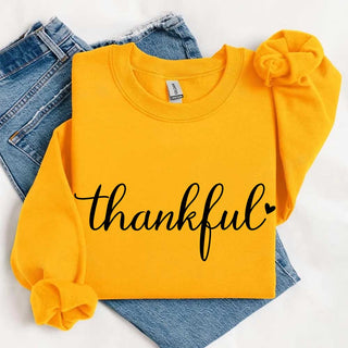 Thankful Sweatshirt for Women - Cozy Thanksgiving Gift Sweater - A Roese Boutique