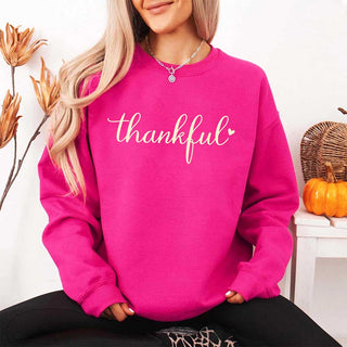 Thankful Sweatshirt for Women - Cozy Thanksgiving Gift Sweater - A Roese Boutique