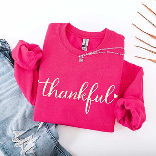 Thankful Sweatshirt for Women - Cozy Thanksgiving Gift Sweater - A Roese Boutique