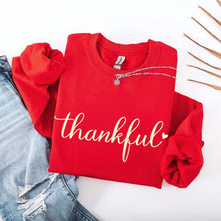 Thankful Sweatshirt for Women - Cozy Thanksgiving Gift Sweater - A Roese Boutique