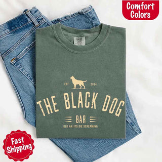 The Black Dog Comfort Colors Concert Tee – Minimalist Unisex Music Shirt - A Roese Boutique