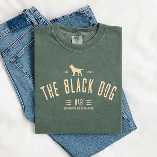 The Black Dog Comfort Colors Concert Tee – Minimalist Unisex Music Shirt - A Roese Boutique