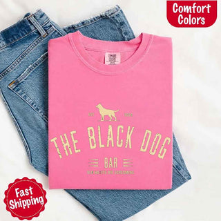 The Black Dog Comfort Colors Concert Tee – Minimalist Unisex Music Shirt - A Roese Boutique
