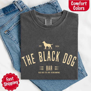 The Black Dog Comfort Colors Concert Tee – Minimalist Unisex Music Shirt - A Roese Boutique