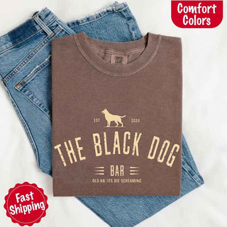 The Black Dog Comfort Colors Concert Tee – Minimalist Unisex Music Shirt - A Roese Boutique