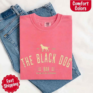 The Black Dog Comfort Colors Concert Tee – Minimalist Unisex Music Shirt - A Roese Boutique