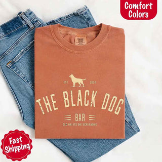 The Black Dog Comfort Colors Concert Tee – Minimalist Unisex Music Shirt - A Roese Boutique