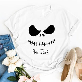 The Jack & The Sally Couples Halloween Tee - A Roese Boutique