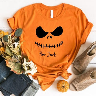 The Jack & The Sally Couples Halloween Tee - A Roese Boutique
