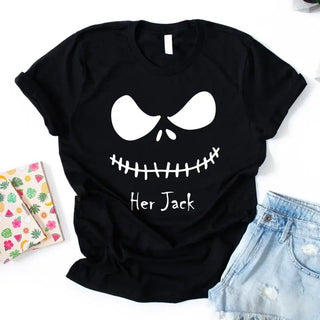 The Jack & The Sally Couples Halloween Tee - A Roese Boutique