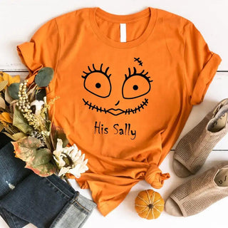 The Jack & The Sally Couples Halloween Tee - A Roese Boutique