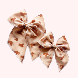 Threadmama Teddy Bears Elle Bow - A Roese Boutique