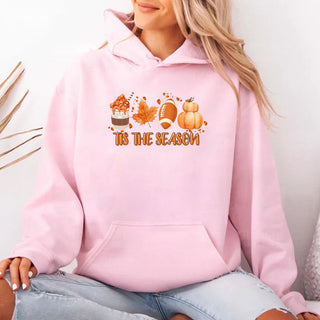 Tis The Season Fall Vibes Hoodie - A Roese Boutique
