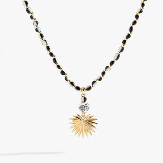 Toile Beaded Palm Pendant Necklace - A Roese Boutique