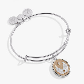 Two - Tone Guardian Angel Bangle - A Roese Boutique
