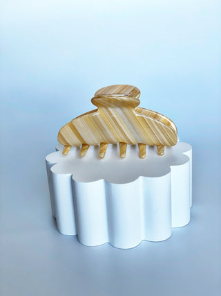 Vanilla Swirl Claw Clip - A Roese Boutique
