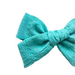 Vintage Bright Seaform Dimity Roosevelt Bow - A Roese Boutique