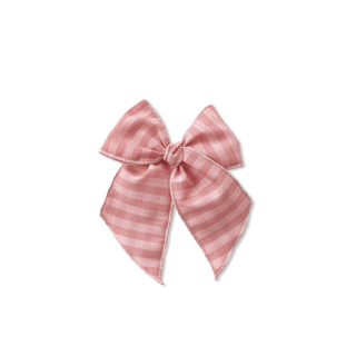 Vintage Pink Plaid Elle Bow - A Roese Boutique