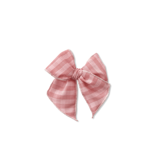 Vintage Pink Plaid Elle Bow - A Roese Boutique