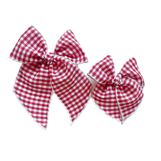 Vintage Red Gingham Elle Bow - A Roese Boutique