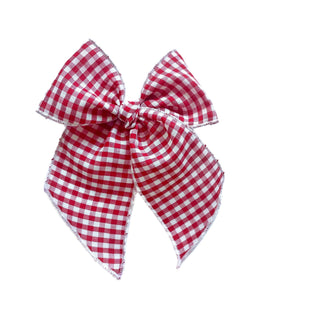 Vintage Red Gingham Elle Bow - A Roese Boutique