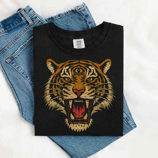 Vintage Tiger Graphic Tee – 90s Jungle Safari Comfort Colors Shirt - A Roese Boutique